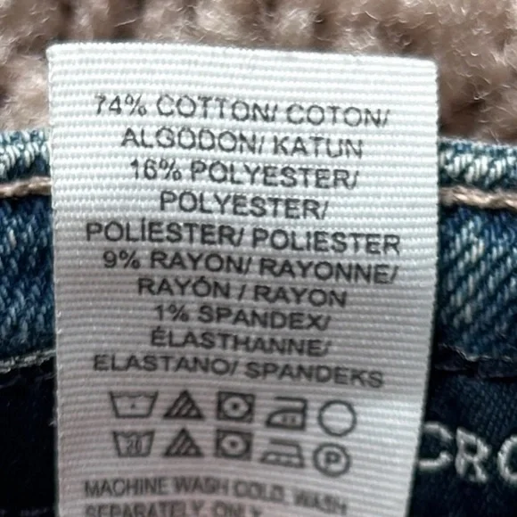 Lucky Brand Sweet Crop Medium Wash Distressed Jeans Size 4 - Picture 6 of 12